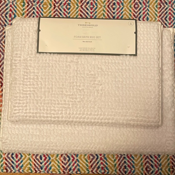 Threshold Bath Foam Bath Rug Set Nwt Poshmark